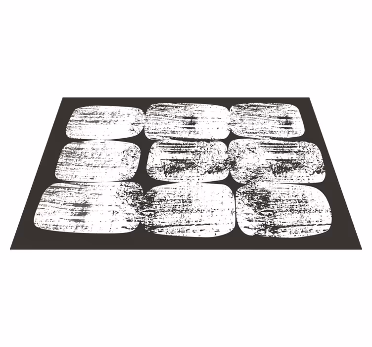 vinylový koberec obdľžnik textúrované monochromatické bloky - Tenstickers