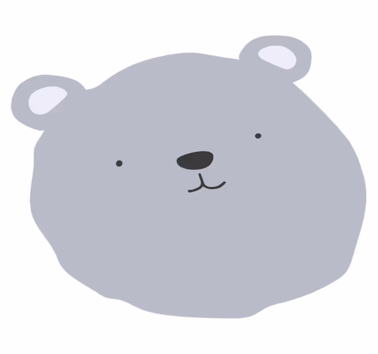 vinylové koberce pre nemluvna rozkošná karikatúra medveďa - Tenstickers