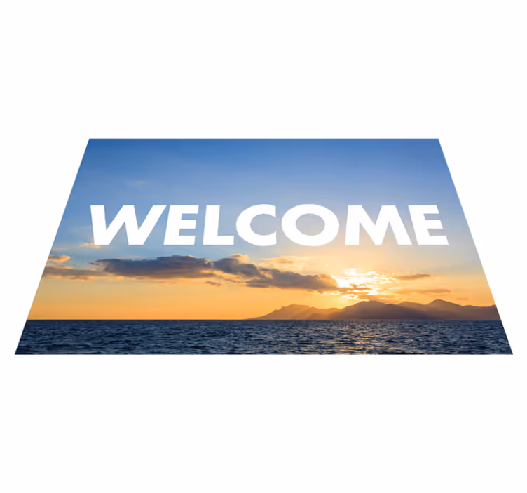 vinylový koberec do predsiene uvítací vstup pri západe slnka - Tenstickers