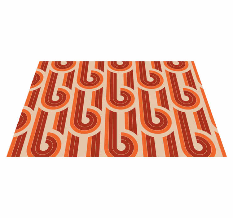 vinylový koberec geometrické tvary retro geometrický vzor - Tenstickers