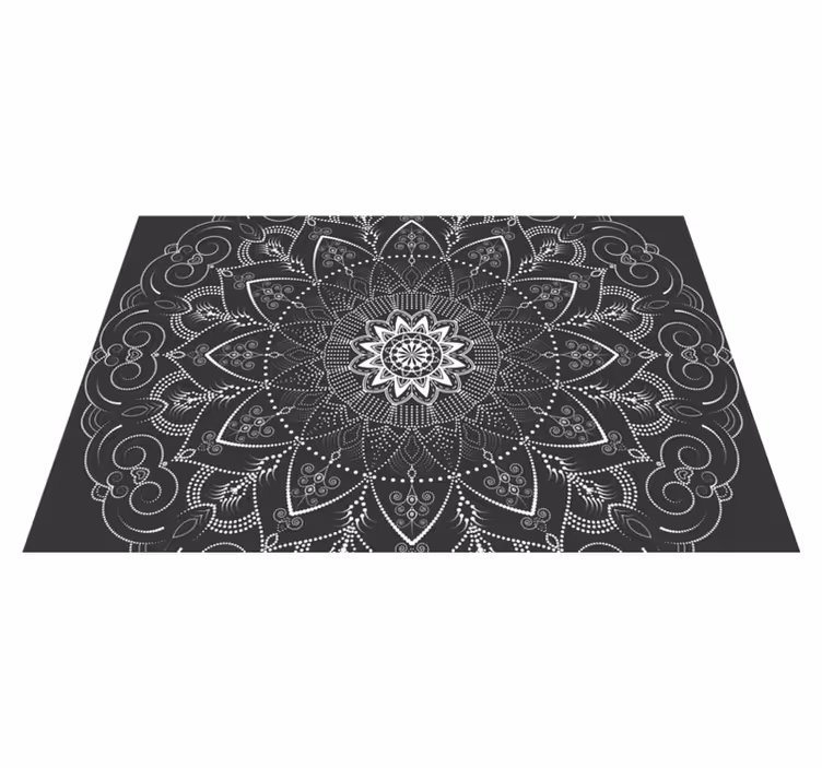 vinylový koberec mandala symetria vzoru mandaly - Tenstickers