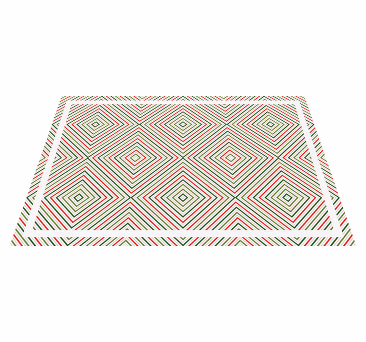 Vinylový koberec s geometrickými tvarmi diamantov - Tenstickers