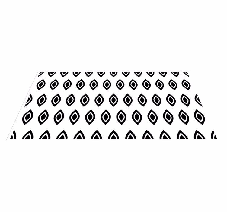 moderný vinylový koberec geometrický motív oka - Tenstickers