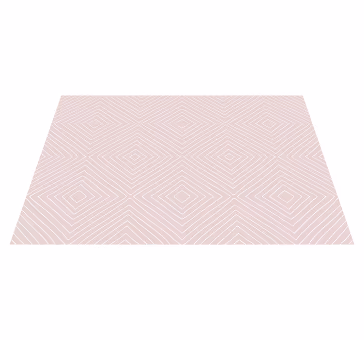 vinylový koberec s geometrickýmy tvarmi diagonálne diamanty - Tenstickers