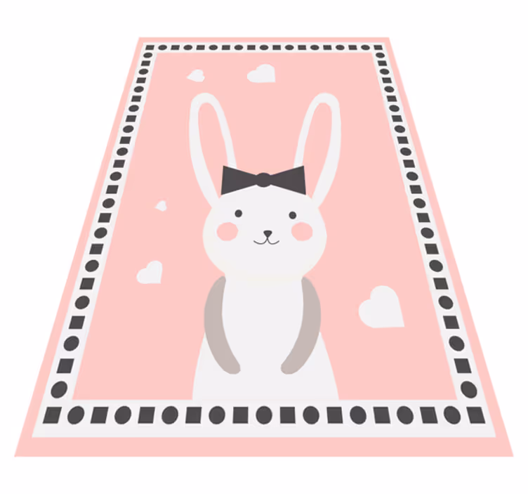 Vinylový koberec pre bábätko s motívom zajačika - Tenstickers