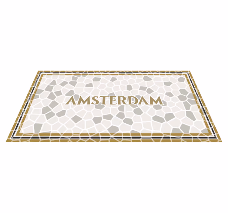 vinylový koberec s mozaikou amsterdamská mozaika - Tenstickers