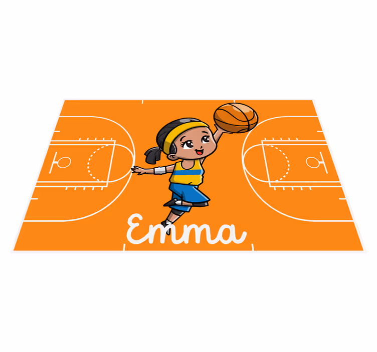 vinylový koberec s menom personalizovaný súd - Tenstickers