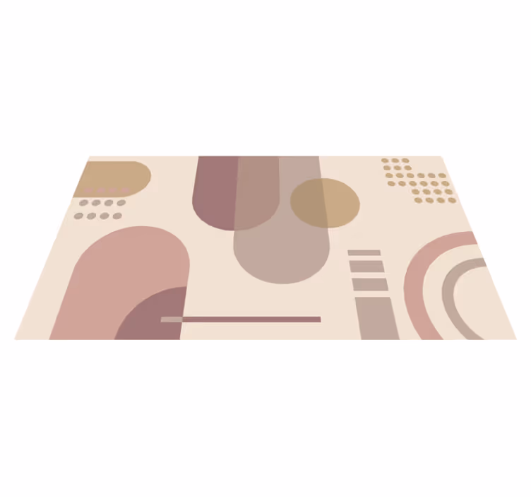 Vinylový koberec s geometrickými tvarmi harmónie tvarov - Tenstickers