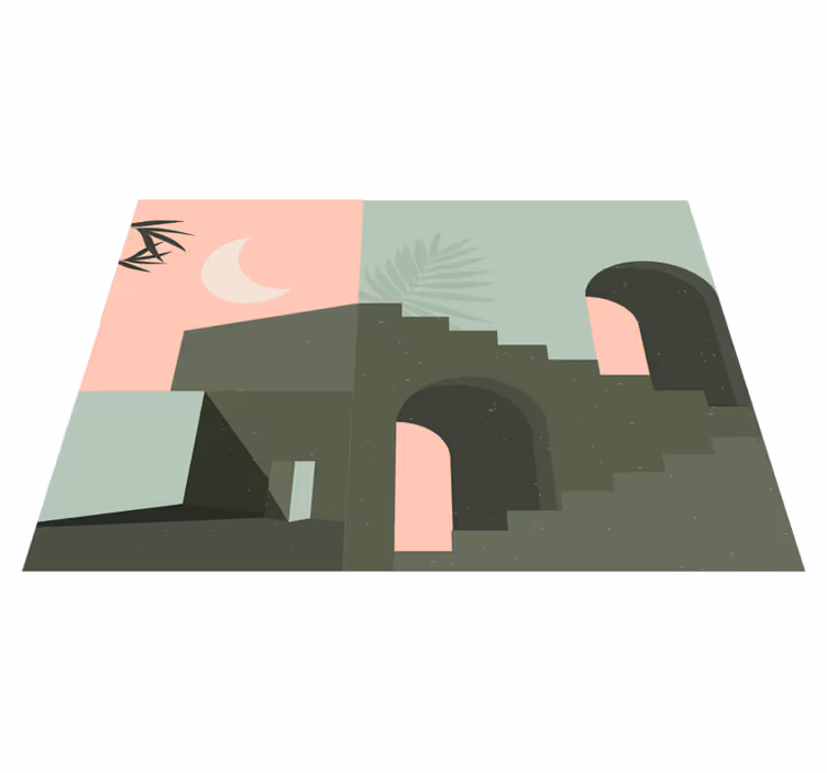 Vinylový koberec minimalisticky abstraktná scenéria - Tenstickers