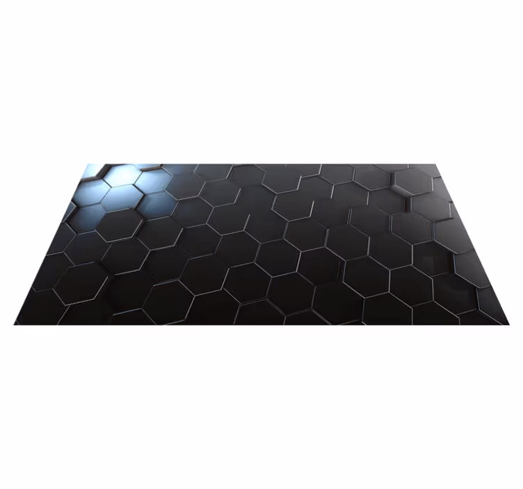 vinylový koberec s geometrickýmy tvarmi hexagonálny gradient - Tenstickers