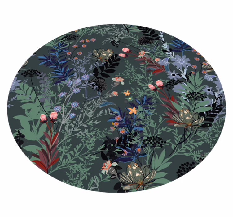 vinylový koberec s kvetmi botanický motív - Tenstickers