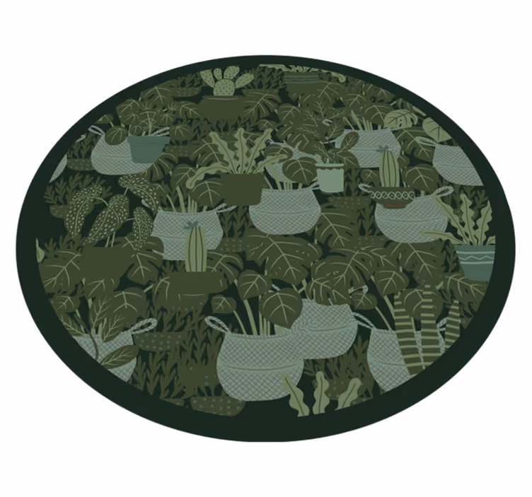 vinylový koberec s kvetmi botanická ilustrácia - Tenstickers