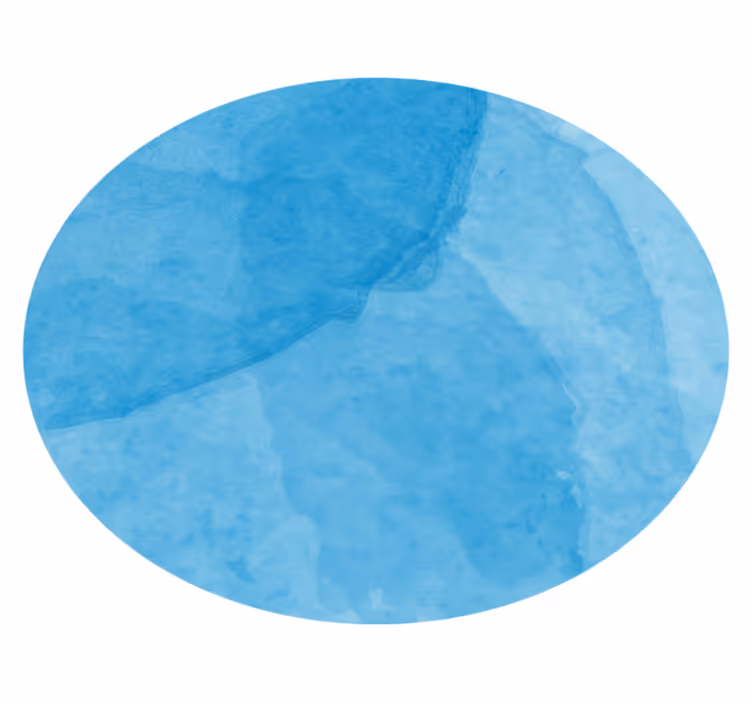 Vinylový koberec minimalisticky s abstraktným modrým kruhom - Tenstickers