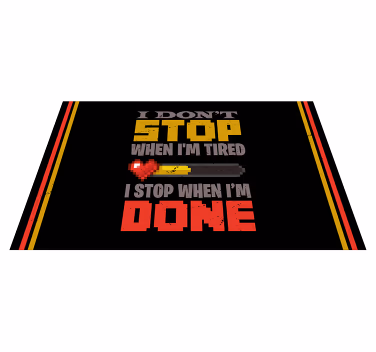 vinylový koberec citáty motivačné vyhlásenie výrazné farby - Tenstickers