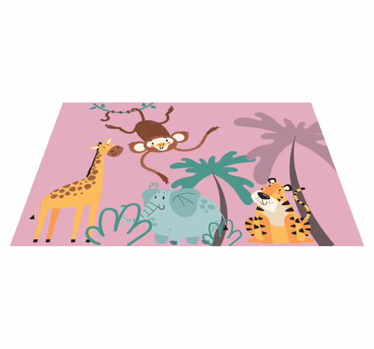 "boho" detský jungle detský koberec - Tenstickers