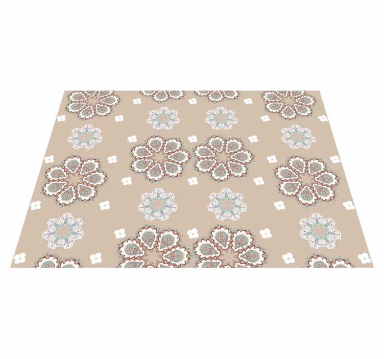 Elegantný kvetinový koberec so vzorom "granny chic". - Tenstickers