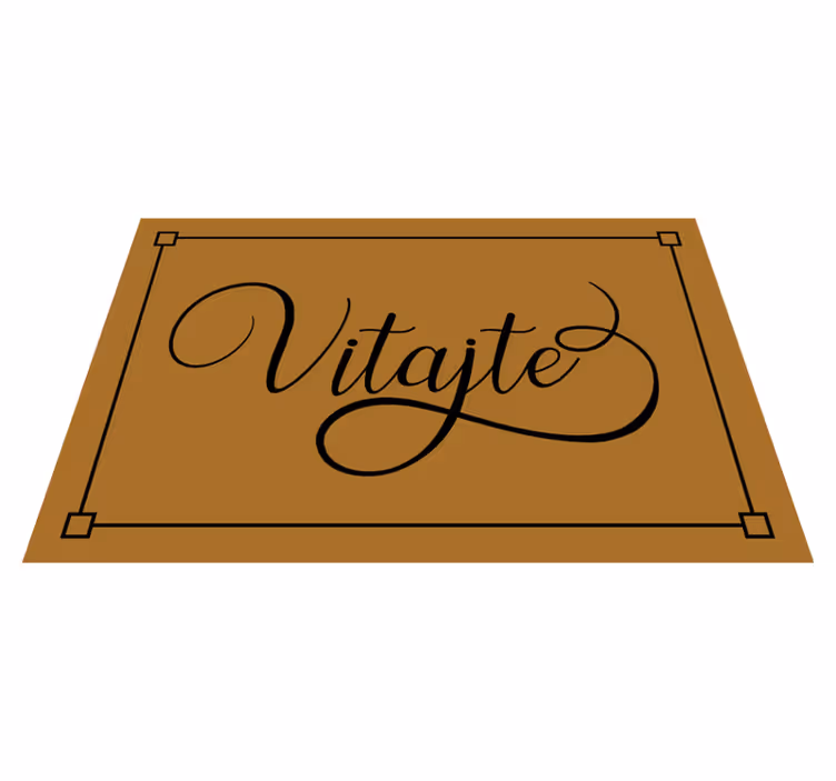 Vinylový koberec s nápisom vitajte - Tenstickers