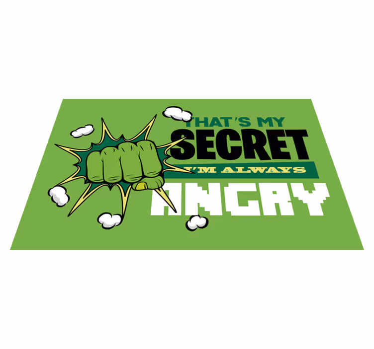 Vinylový koberec always angry - Tenstickers