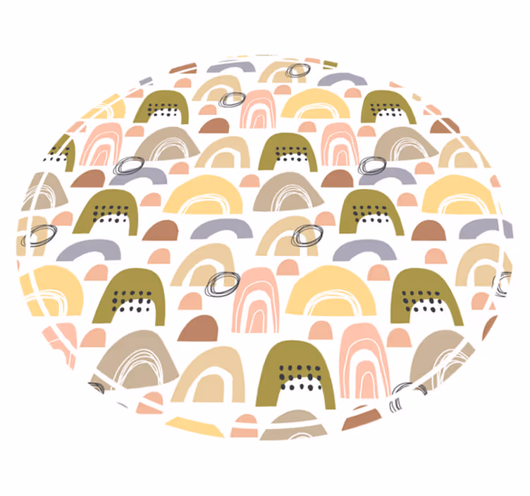 Vinylový koberec severský dúhový vzor - Tenstickers