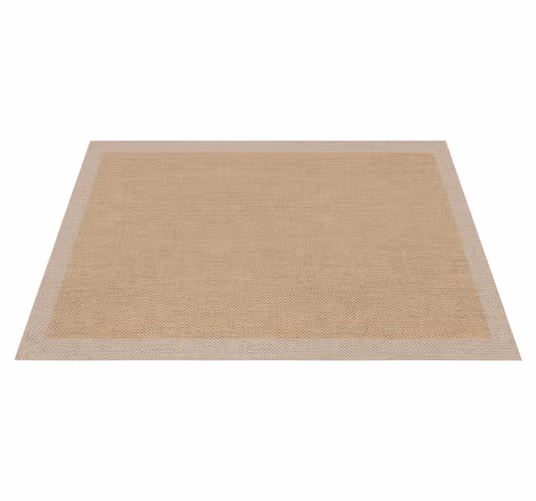 Teplon béžový prírodný minimalistický koberec - Tenstickers