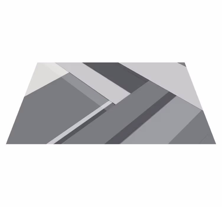 vinylový koberec do kancelárie na zem geometrická sivá - Tenstickers