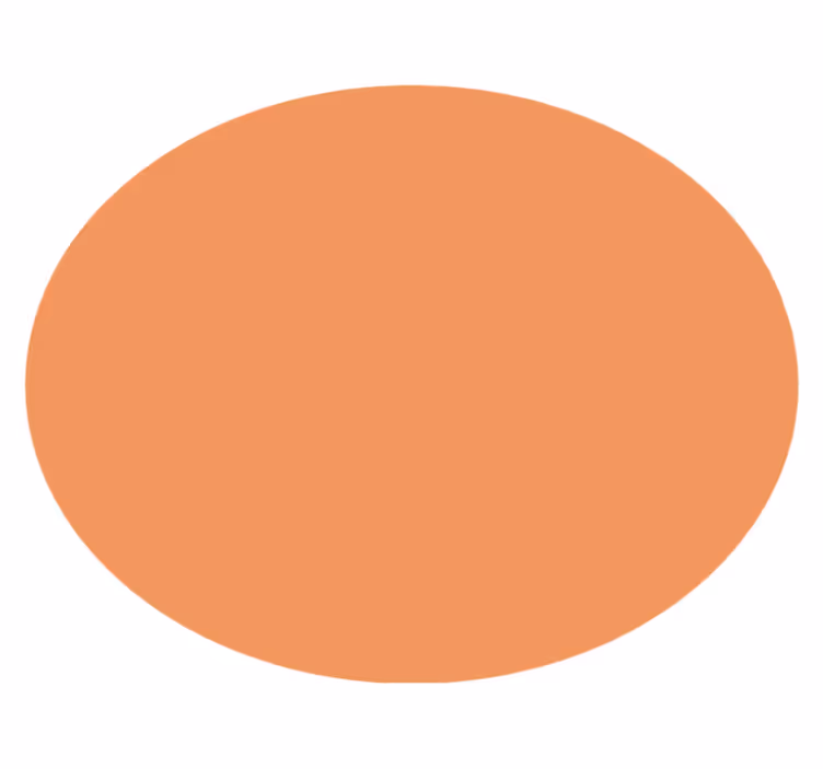 okrúhly vinylový koberec apricot crush - Tenstickers