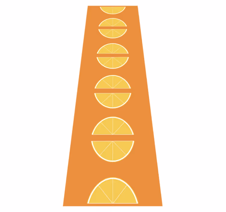 kuchynský vinylový koberec citrusové plátky - Tenstickers