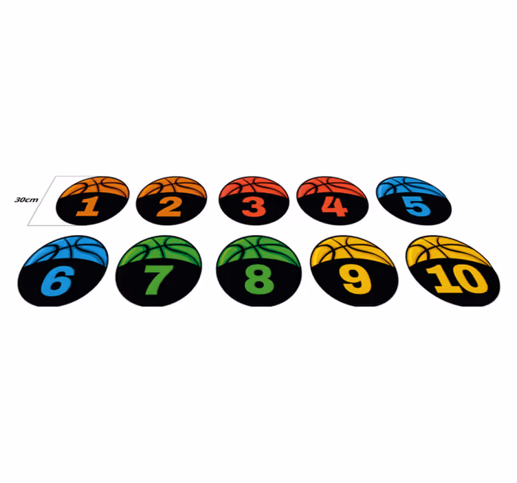 vinylový koberec pre mládež basketbalový tréningový balíček - Tenstickers