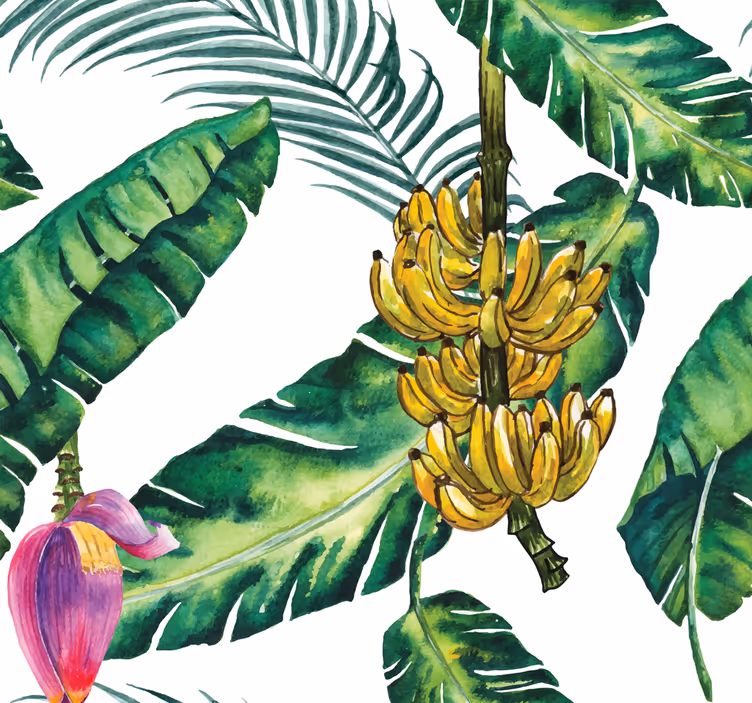 tapety na stenu príroda harmónia tropickej flóry - Tenstickers