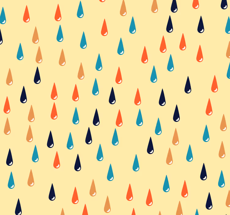 Geometrické tapety motív dažďovej kvapky - Tenstickers