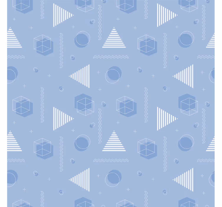 tapety pre teenagerov geometrická modrá - Tenstickers