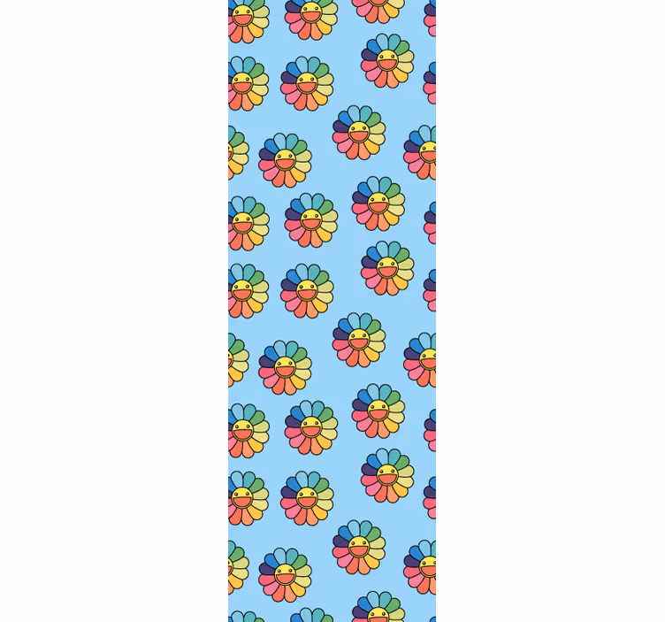 tapety do škôlky veselý kvetinový vzor - Tenstickers