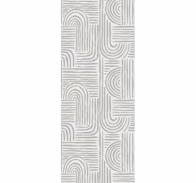 tapety geometrické vzory štýlové zakrivené línie - Tenstickers
