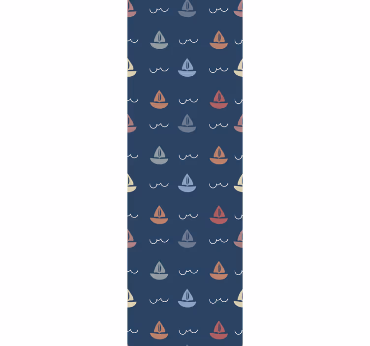 tapeta do detskej izby motív plachetníc - Tenstickers