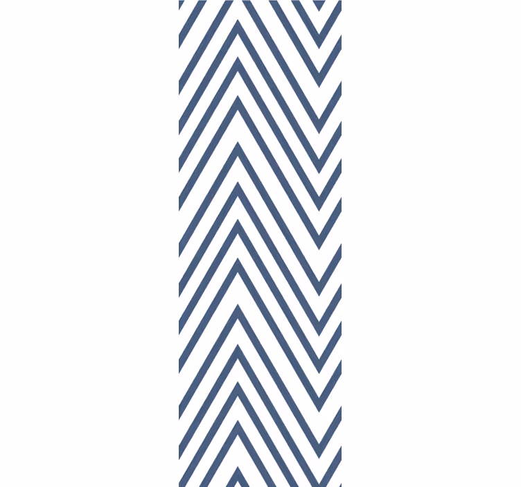 Rôzne tapety na stenu cik-cak modrý vzor - Tenstickers
