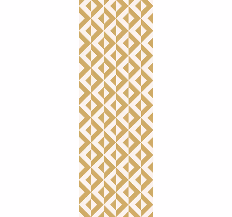 Tapety geometrické vzory zlaté a biele trojuholníky - Tenstickers
