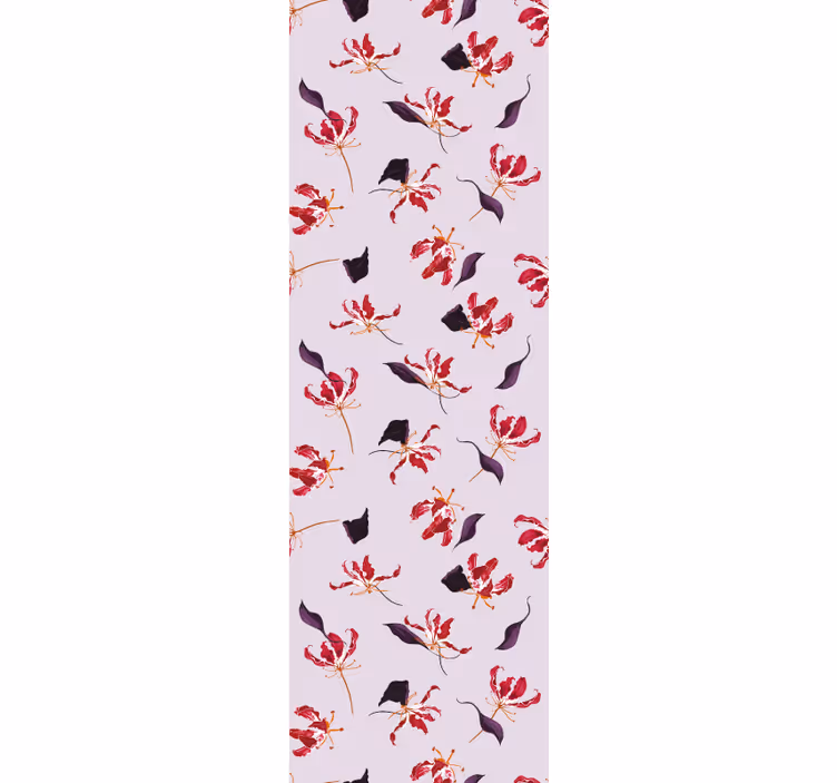 tapety na stenu kvety romantický ružový vzor - Tenstickers