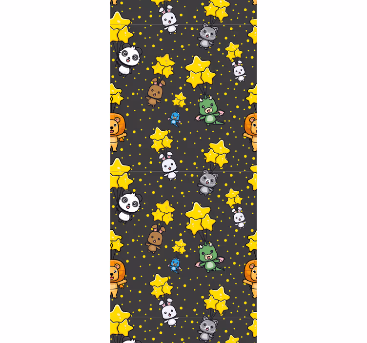 tapety do škôlky zvieratká a hviezdy - Tenstickers