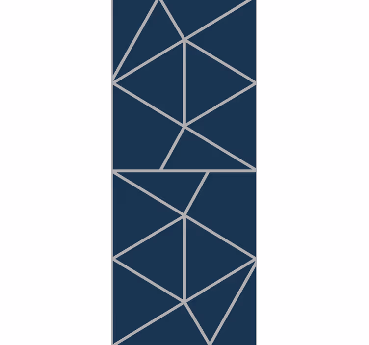 tapety geometrické vzory tenké čiary modrý motív - Tenstickers