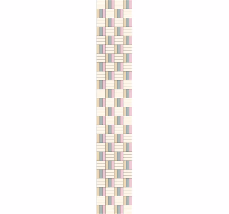 tapeta do kúpelne geometrické vzorované ryhy - Tenstickers