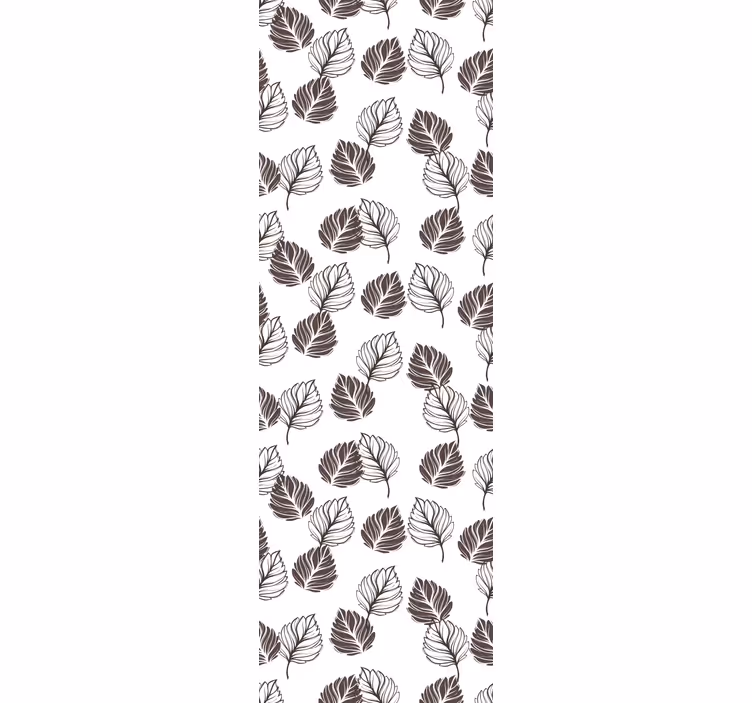 tapeta listy hnedý a kým botanický motív - Tenstickers