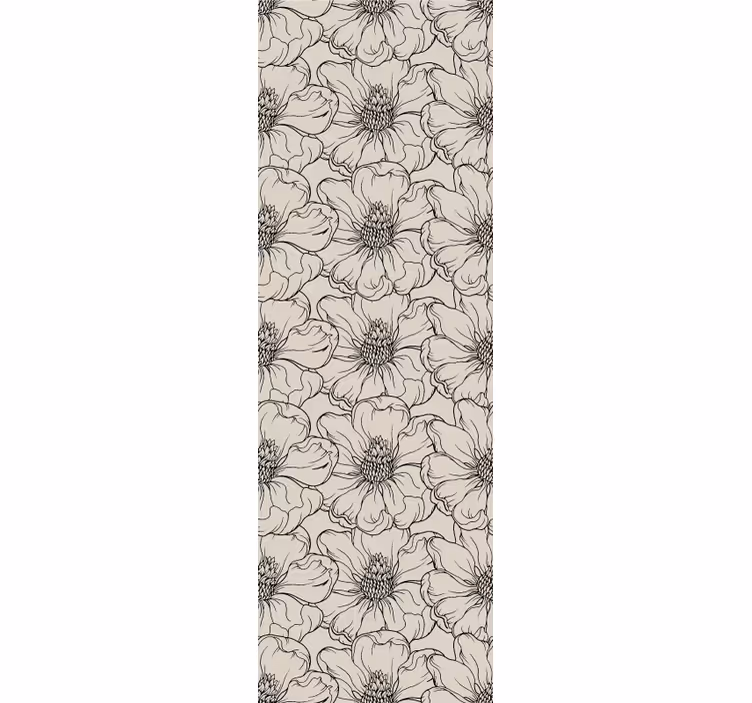 Tapety do obývačky s elegantným kvetinovým vzorom - Tenstickers
