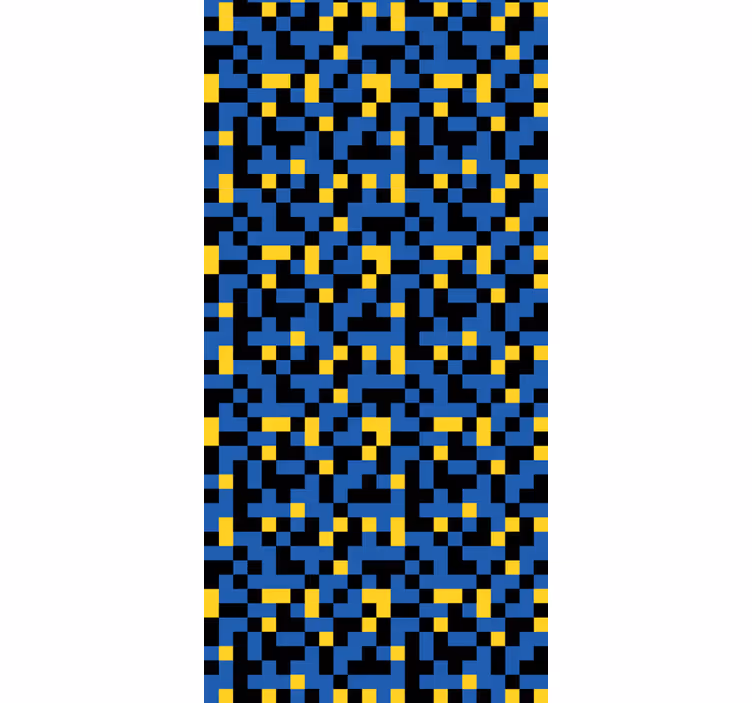 tapety geometrické vzory pixelované farebné bloky - Tenstickers