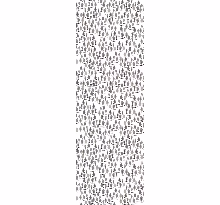 tapeta stromy severské čierne siluety - Tenstickers