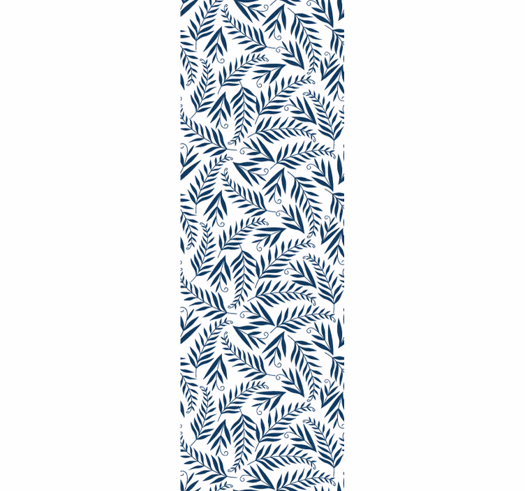 tapeta listy sivý botanický motív - Tenstickers