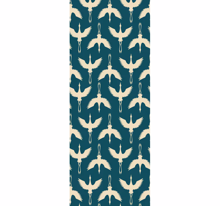 tapeta vtaky elegantné béžové vzory - Tenstickers