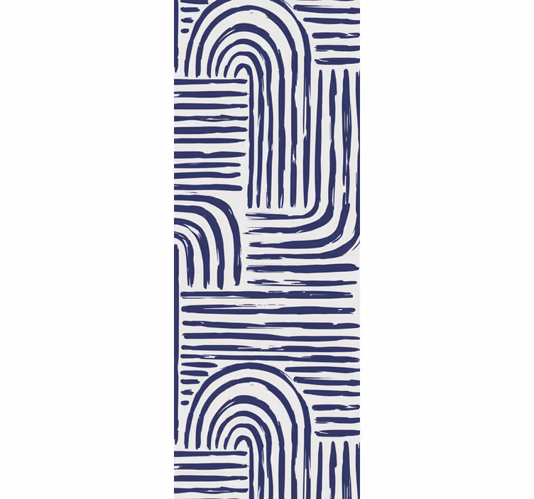 tapety geometrické vzory dizajn zakrivených čiar - Tenstickers
