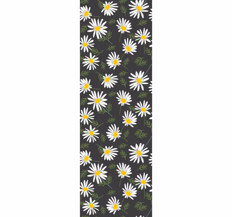 tapety na stenu kvety sedmokrásky a listy - Tenstickers