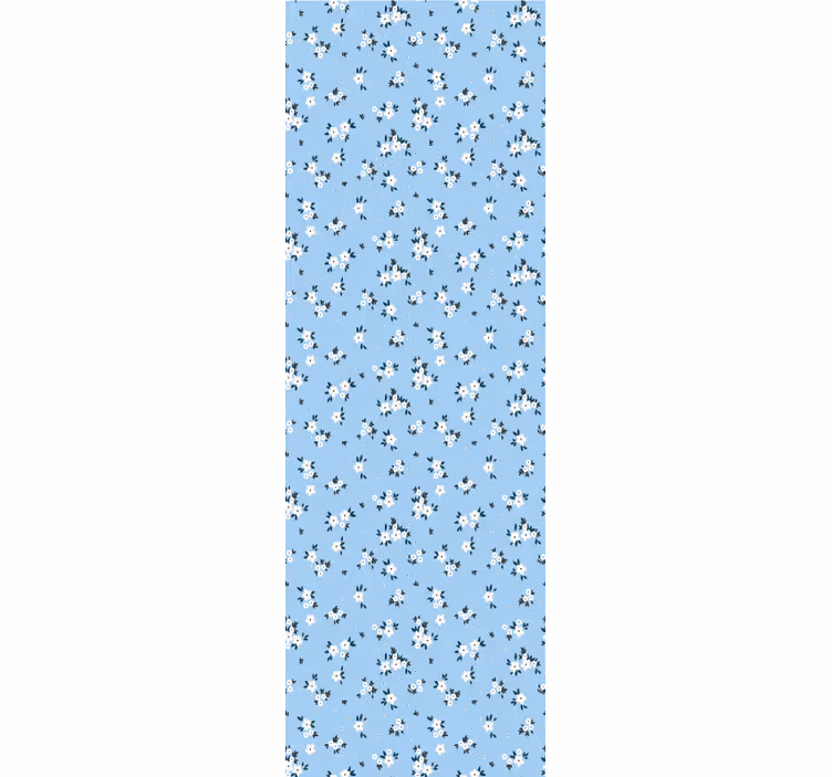 tapety na stenu kvety modré kvetinové pozadie - Tenstickers