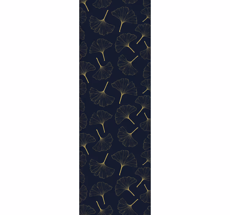 tapety do obývačky elegancia listov ginka - Tenstickers